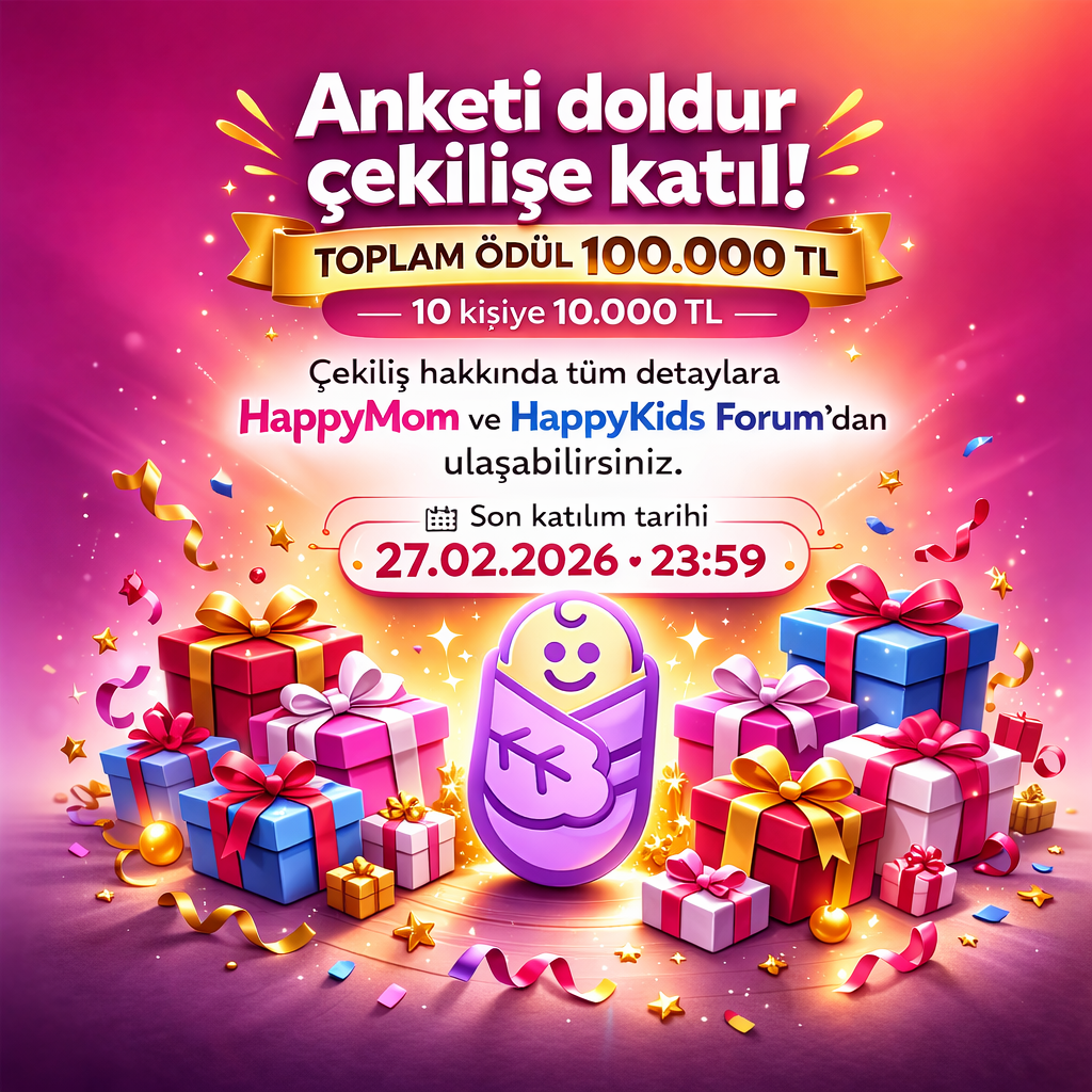 Happy Mom Ödülleri🏆 Toplam Ödül 100.000 TL
